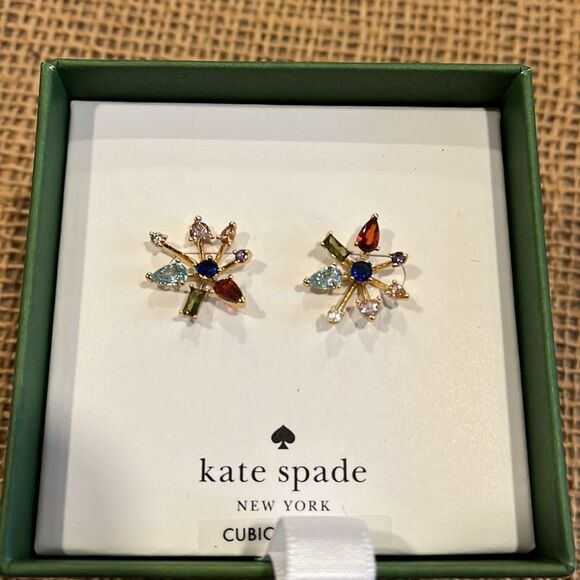 NWR Kate Spade floral firework earrings - Picture 2 of 3